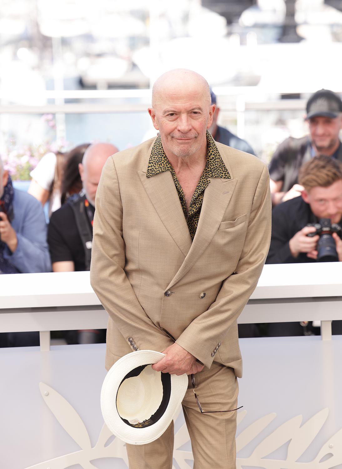 French film director Jacques Audiard for his photo-call for the movie Emilia Perez, at the Cannes Film festival 2024