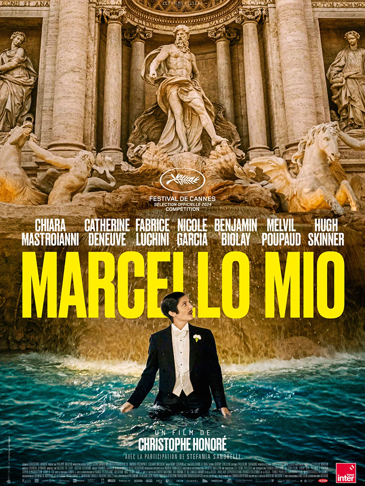 Chiara Mastroianni on the  poster of Marcello Mio , the movie 