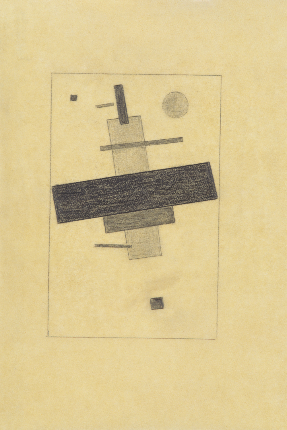 Kazimir Malevich. Suprematist composition. 1920. Pencil on tracing paper, 22,6 x 15,5 -the edge mag - courtesy of Tae