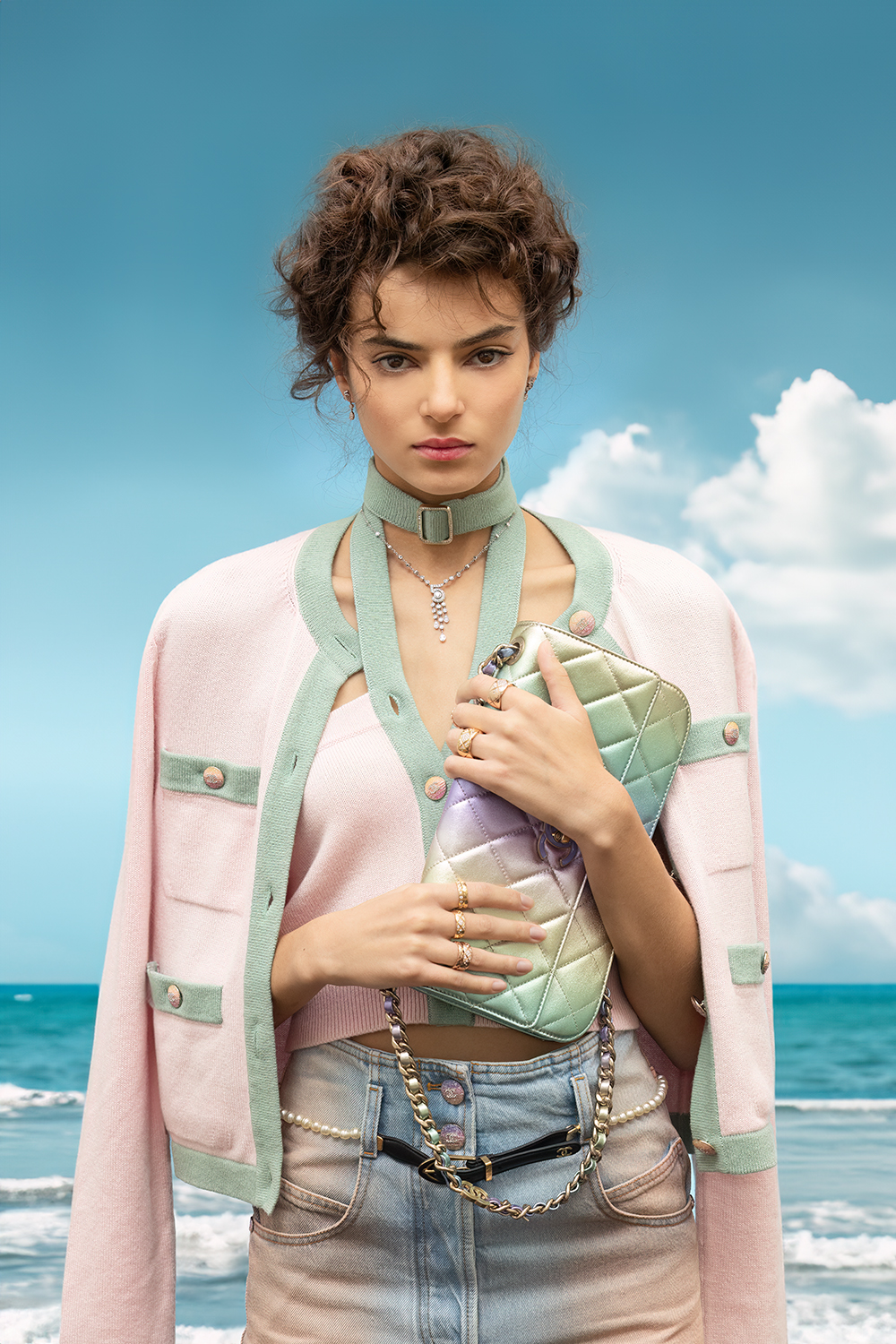 Chanel Cruise 2024, staring Alicia ATHAMNIA , Elite models , photography for the edge mag