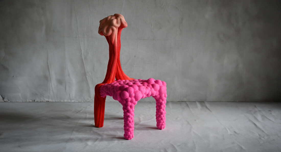 Liam Lee, Fusing Comfort and Pop Art Culture Through Sculptural, Felted Wool Furniture